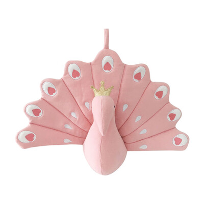 

1 Pcs Soft Plush Stuffed Peacock Toy Doll Baby Hanging Toy Nursery Decor