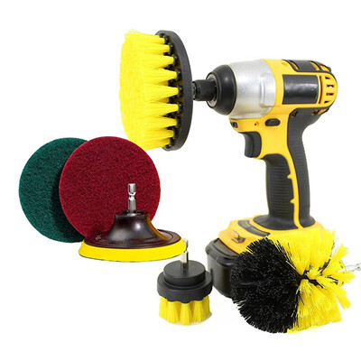 

Drill Brush New Power Scrubber Brush Clean for Bathroom Surfaces Tub Shower Tile Grout Cordless Power Scrub Drill Cleaning Kit