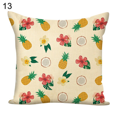 

45x45cm Leaves Square Throw Pillow Case Cushion Cover Home Sofa Bed Car Decor