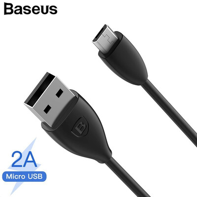 

Baseus 2A Micro USB Cable Charging&data transfer Cable for Samsung Note 4 Xiaomi Red MiHua Wei Qi Charging 1M