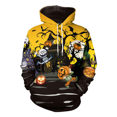 

Halloween Pumpkin Skull 3D Print Hoodies Sweatshirt