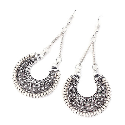 

Vintage Statement Dangle Bohemia Multi color Resin Beads Long Pendant 2019 Ethnic Jewelry Earrings For Women