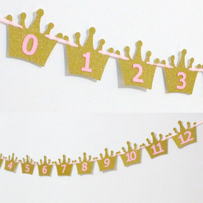 

Unique Crown Photo Clips Household Photo Clips For Baby DIY Birthday Party Decoration