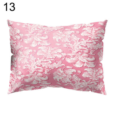 

Romantic Flower Stone Pattern Throw Pillow Case Cushion Cover Bedding Articles