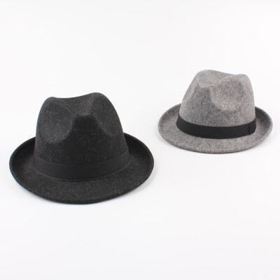 

Wide Brim Men Women Fedora Hat Jazz Cap Unisex Sun Hat Solid Sunbonnet Trilby Beach Panama Hat