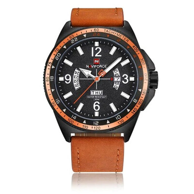 

NAVIFORCE Men Fashion Sports Leisure Belt Waterproof Quartz Wristwatch