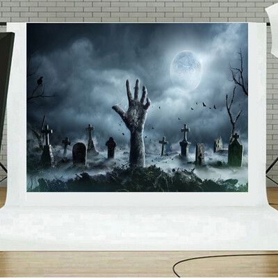 

Toponeto Halloween Backdrops Pumpkin Vinyl 5x3FT Lantern Background Photography Studio