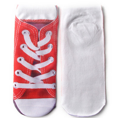 

Ailizhen Two pairs Creative 3D socks printed three-dimensional short socks for men&women