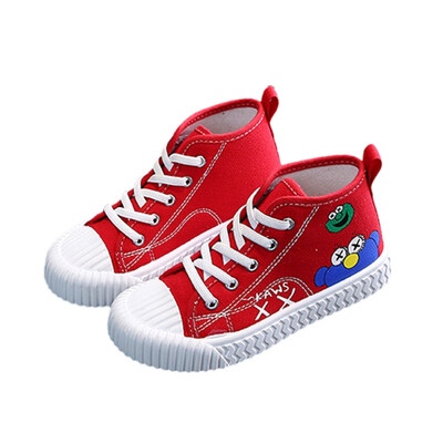 

Baby Printed Shoes Newborn Toddler Cute Moccasins Prewalker Canvas Sports Casual Shoes Soft Sole Lace Baby Shoes