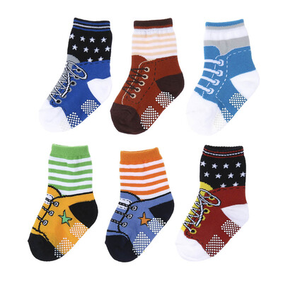 

6Pair Baby Cotton Socks Toddler Girls Non Skid Gifts 12-24 Months Infants Comfortable Socks