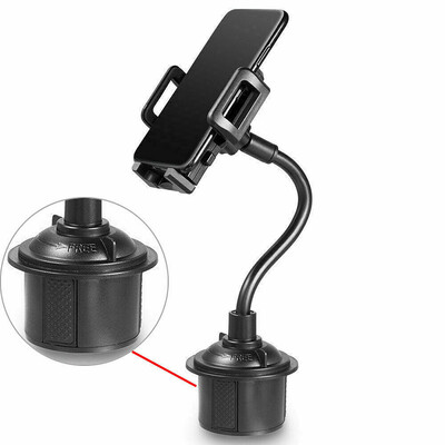 

Universal Car Mount Adjustable Gooseneck Cup Holder Cradle For Cell Phone IPhone Vehicle Bracket