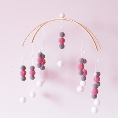 

Gobestart Wooden Ceiling Mobile Baby Crib Mobile for Boy&Girls Baby Bed Room Decor