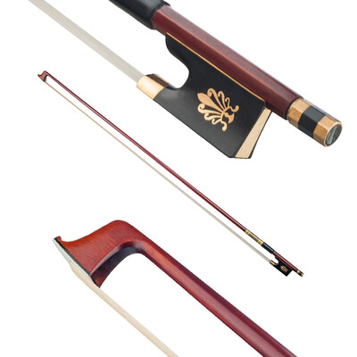 

Solid Brazilwood 44 Full Size Violin Fiddle Bow Well Balanced Circle Style Ebony Frog
