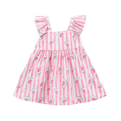 Summer Kids Dress For Girls Clothes Casual Baby Girl Sleeveless Bow-knot Cute Princess Dresses Kids Toddler Clothes