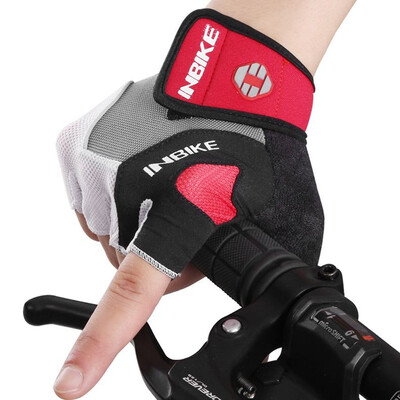 

INBIKE Cycling Gloves Men Mountain Bike Gloves 5MM Gel Pad Shock-Absorbing Anti- Slip Racing Breathable MTB Road Bicycle Gloves