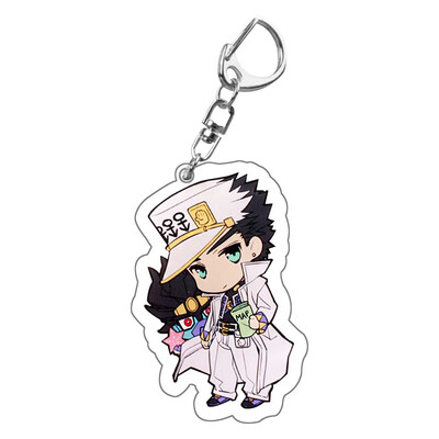 

CAR-TOBBY Anime Jojo Bizarre Adventure Acrylic Pendant Keychain Cosplay Prop Accessories Key Ring