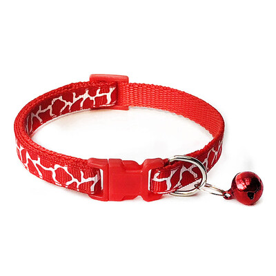 

Reticulated 10 Patch Bell Collar Pet Dog Cat Collar