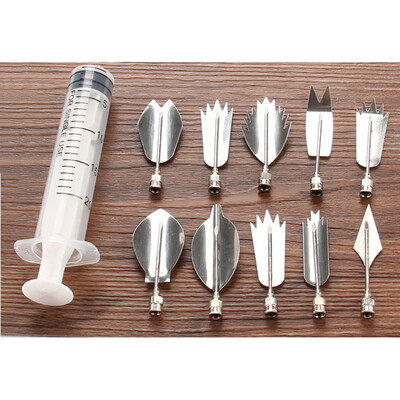 

1set 3D Jelly Flower Art Tools Jelly Cake Gelatin Pudding Nozzle SyringeNozzle Set Cake Decorating Tools