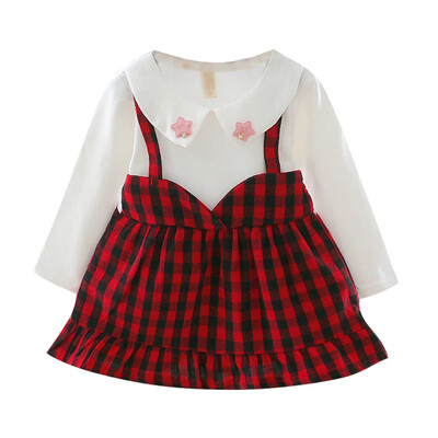 

Baby Dress Autumn Fashion Newborn Baby Girl Clothes 0-3 Years Old Cute Infant Clothes 1 year birthday Baby Girls Dresses