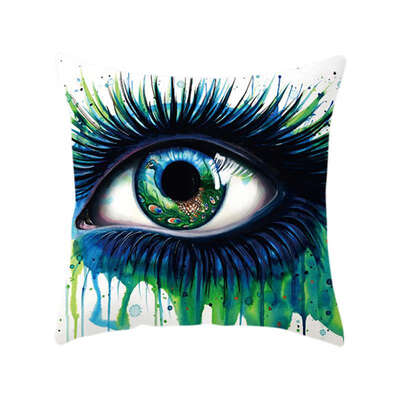 

1 Pcs Nordic Peach-skin Velvet Printed Single Sided Pillow Case Square Pillow Cover with Zipper