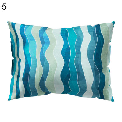 

Circle Wave Geometric Pattern Pillow Cover Cushion Case Car Sofa Bedroom Decor