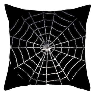 

Halloween Decorative Pillowcase Peach Velvet Pillowcase Ghost-pattern Skeletons-pattern Halloween Dress Up Supplies