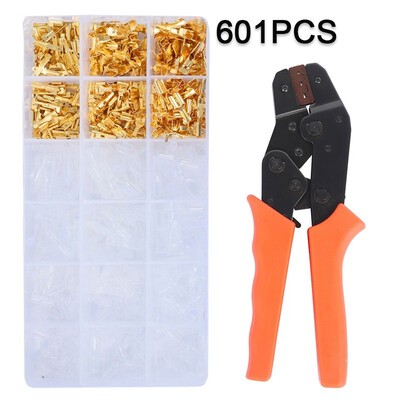 

Crimping Pliers Flat Socket Set Crimper Cable Lug Plier 600pcs Cable Plugs Hand Tool