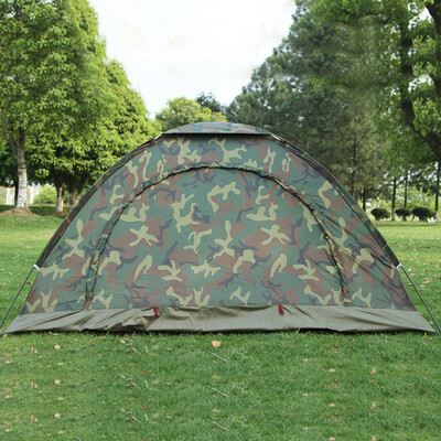 

2019 HOT 1-4 Person Portable Camping Camouflage Tent Hiking Hunting Recreation Couple Breathable Sun Shade Ultraviolet-proof
