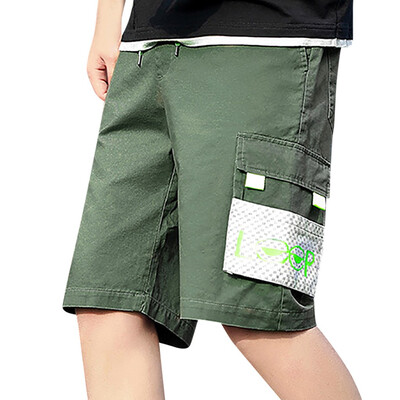 

Gobestart Mens Casual Outdoors Pocket Pants Work Trousers Beach Baggy Shorts Pant