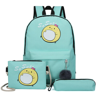 

Tailored Fashion Simple Style Multi-Function Waterproof Oxford Hair Ball Three-Piece Bag