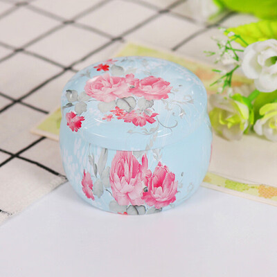 

Large Flower Tea Pot Tea Cans Candy Box Biscuit Jar Seasoning Containers Storage Box for Kitchen Food Sealed Moisture Proof