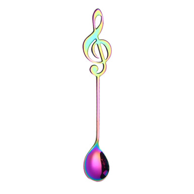 

Toponeto Colorful Spoon Handle Spoons Flatware Ice Cream Drinking Tools Kitchen Gadget BK