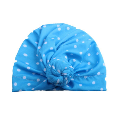 

Sweet Dot Baby Girl Hat with Bow Candy Color Baby Turban Cap for Girls Elastic Infant Accessories 1 PC