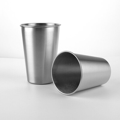 

500ML Stainless Steel Beer Mug Single Layer Drink Beer Milk Drink Cup 1 Pieces