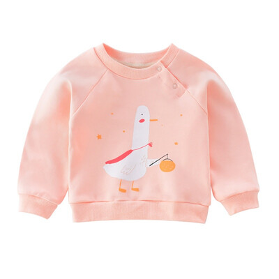 

Girl Boy Cartoon Print Sweatshirts Autumn Casual Toddler Blouse Baby Clothes Long Sleeve Outerwear