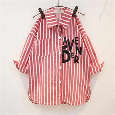

Spring Fashion Girl Autumn Girls Shirt Vertical Stripes In Childrens Long Sleeve Shirt Jacket Childrens Shirt Tunic Blouses