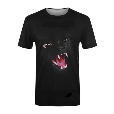 

Toponeto Fashion Mens 3D Cat Printing Tees Shirt Short Sleeve T-Shirt Blouse Tops