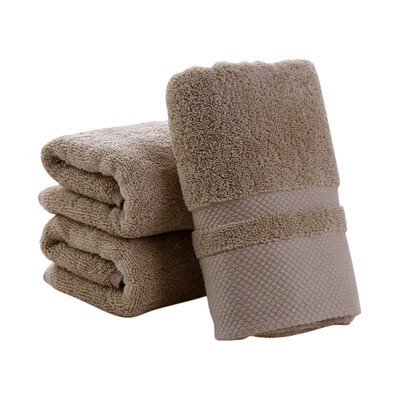 

Bathroom High Quality 100 Cotton Solid Face Towel Bath Towel For Adults Fast Drying Soft Water Absorption Towel