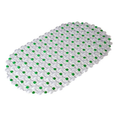 

68x38cm Shower Bath Tub Clear Bubble Mat Safety Anti-slip PVC Floor Mat Rug NEW