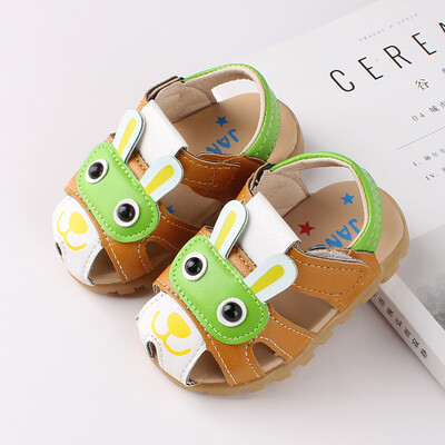 

New Summer Baby Girl Boy Breathable Anti-Slip Cartoon LED Luminous Shoes Sandals Toddler Soft Soled First Walkers