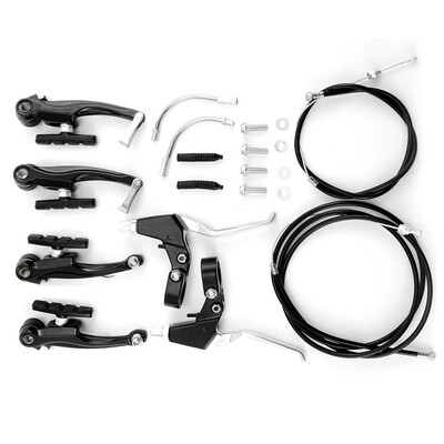 

Universal Mountain Road Bike V Brake Kits Handlebar Cables Levers Full Set Tools