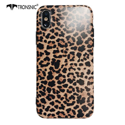 

Tronsnic Leopard Fashion Phone Case for iPhone XS MAX Soft Brown Hot Case Luxury Covers Capa Girls