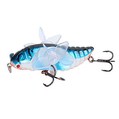 

Topwater Insect Fishing Lure Minnow Trolling Wobbler Crankbait Whopper Plopper Bait Artificial Hard Lure Catfish Pike Crap