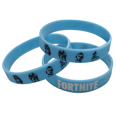 

3 Pcs\Set Fortnite Silicone Wristband Bracelet Party Bag Fillers Luminous Fortnite Bracelets Kids Birthday Party Gift Jewelry