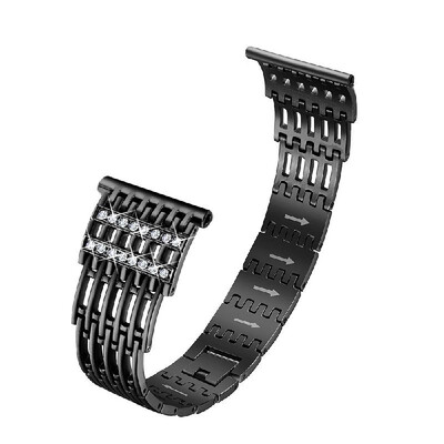 

SDXHJ017 Watch Bracelet Fitbit Strap Fashion Metal Link Bracelet Wristband Replacement for Fitbit Versa with Rhinestones