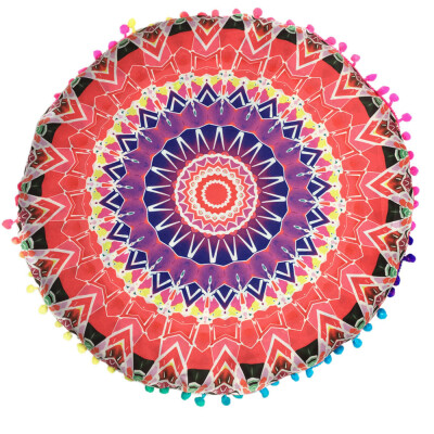 

〖Follure〗Indian Mandala Floor Pillows Round Bohemian Cushion Cushions Pillows Cover Case