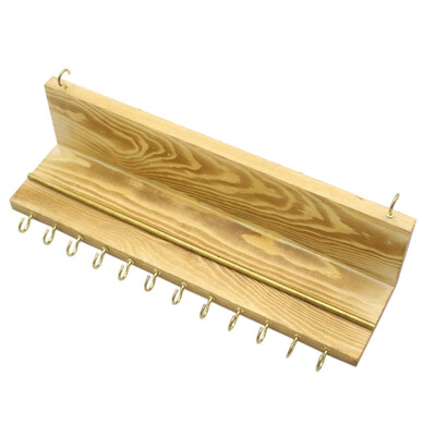 

Wooden Wall Mounted Organizer Display Jewelry Hook Holder For Necklace Earrings Ring Scarf Hangers Jewellery Rack