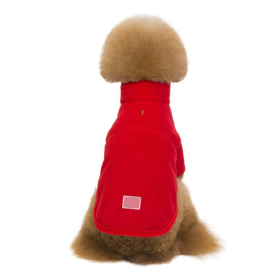 

2018 Solid Soft Pet Dog Coat Fleece Casual Jacket Autumn Winter Warm Clothes for Small Dogs Chihuahua Sweatshirt