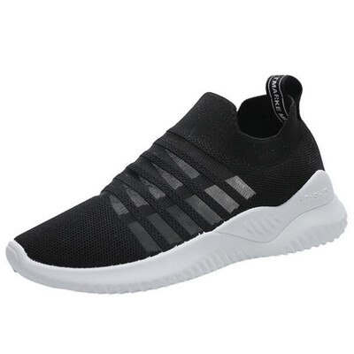 

DIWEINI 2019 New Women Sneaker Stretch Knitting Shoes Spring Flats Mesh Breathable Casual Sock Shoes Female Drop Shopping Y1008
