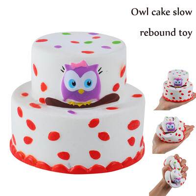 

〖Follure〗1PCS Squeeze Exquisite Lovely Owl Cake Scented Slow Rising Decompression Toys
